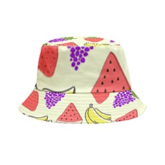 Fruits Pattern Background Food Inside Out Bucket Hat by Apen