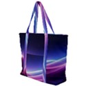 Cosmic Galaxy Quantum Art Nature Zip Up Canvas Bag View1