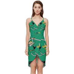 Adventure Time The Legend Of Zelda Wrap Frill Dress by Sarkoni