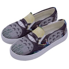 Illustration Anime Cartoon My Neighbor Totoro Kids  Canvas Slip Ons by Sarkoni