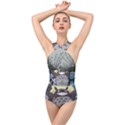 Illustration Anime Cartoon My Neighbor Totoro Cross Front Low Back Swimsuit View1