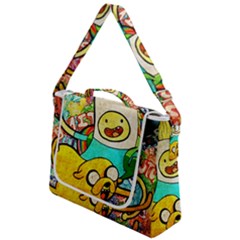 Painting Illustration Adventure Time Psychedelic Art Box Up Messenger Bag by Sarkoni