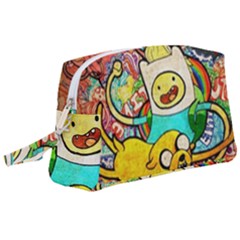 Painting Illustration Adventure Time Psychedelic Art Wristlet Pouch Bag (large) by Sarkoni