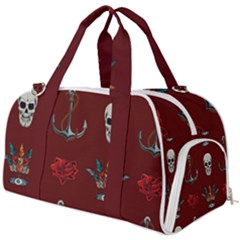 Tattoo Old School Background Pattern Burner Gym Duffel Bag by Bedest