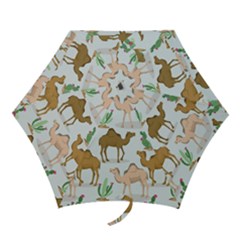 Camels Cactus Desert Pattern Mini Folding Umbrellas by Hannah976
