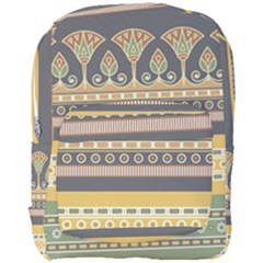 Seamless Pattern Egyptian Ornament With Lotus Flower Full Print Backpack by Hannah976