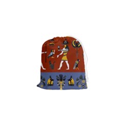 Ancient Egyptian Religion Seamless Pattern Drawstring Pouch (xs) by Hannah976