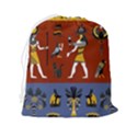 Ancient Egyptian Religion Seamless Pattern Drawstring Pouch (2XL) View2
