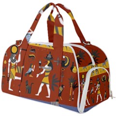 Ancient Egyptian Religion Seamless Pattern Burner Gym Duffel Bag by Hannah976