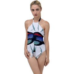 Alien Unidentified Flying Object Ufo Go With The Flow One Piece Swimsuit by Sarkoni
