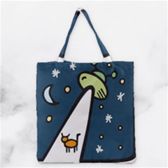 Ufo Alien Unidentified Flying Object Grocery Tote Bag by Sarkoni