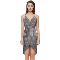 Han Solo In Carbonite Wrap Frill Dress by Sarkoni
