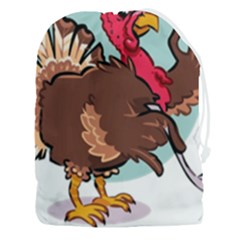 Turkey Chef Cooking Food Cartoon Drawstring Pouch (3xl) by Sarkoni
