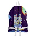 Cat Astronaut Space Retro Universe Foldable Lightweight Backpack View2