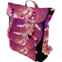 Astronaut Spacesuit Standing Surfboard Surfing Milky Way Stars Buckle Up Backpack View1