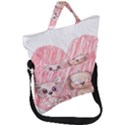 Paw Dog Pet Puppy Canine Cute Fold Over Handle Tote Bag View1