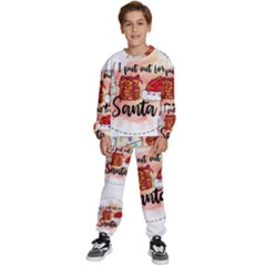 Santa Cookies Christmas Kids  Sweatshirt Set by Sarkoni