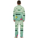 Adventure Time Bmo Beemo Green Men s Long Sleeve Velvet Pocket Pajamas Set View4