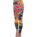 Finn And Jake Adventure Time Bmo Cartoon Kids  Lightweight Velour Classic Yoga Leggings View4