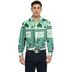 Adventure Time Bmo Men s Long Sleeve  Shirt by Bedest