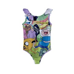 Adventure Time Finn  Jake Kids  Frill Swimsuit by Bedest