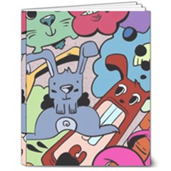 Graffiti Monster Street Theme 8  X 10  Softcover Notebook by Bedest