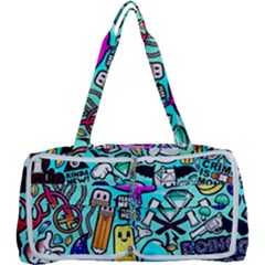 Graffiti Pop Art Crazy Retro Multi Function Bag by Bedest