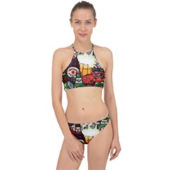 Graffiti Go Art Halter Bikini Set by Bedest