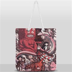 Adventure Time Cartoon Full Print Rope Handle Tote (large) by Bedest
