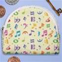 Seamless Pattern Musical Note Doodle Symbol Horseshoe Style Canvas Pouch View1