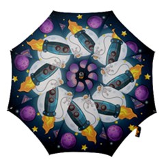 Spaceship Astronaut Space Hook Handle Umbrellas (small) by Hannah976