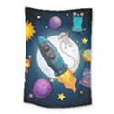 Spaceship Astronaut Space Small Tapestry View1