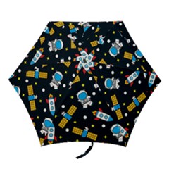 Seamless Adventure Space Vector Pattern Background Mini Folding Umbrellas by Hannah976
