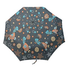 Space Seamless Pattern Art Folding Umbrellas by Hannah976