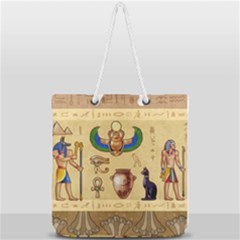Egypt Horizontal Illustration Full Print Rope Handle Tote (large) by Hannah976