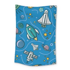 About Space Seamless Pattern Small Tapestry by Hannah976