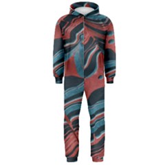 Dessert Land  pattern  All Over Print Design Hooded Jumpsuit (men) by coffeus