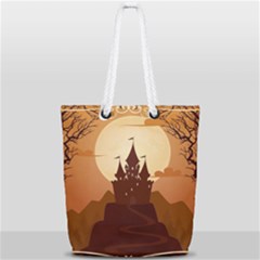 Beautiful Castle Full Print Rope Handle Tote (small) by Hannah976