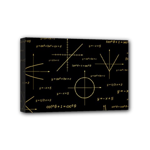 Abstract Math Pattern Mini Canvas 6  X 4  (stretched) by Hannah976