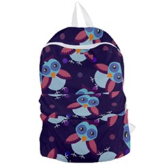 Owl Pattern Background Foldable Lightweight Backpack by Hannah976
