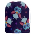 Owl Pattern Background Drawstring Pouch (3XL) View1