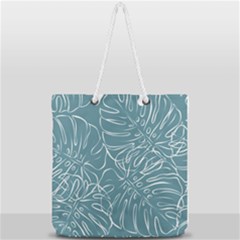Monsteras Full Print Rope Handle Tote (large) by ConteMonfrey