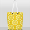 Lemon Fruits Slice Seamless Pattern Full Print Rope Handle Tote (Small) View1