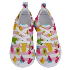 Tropical Fruits Berries Seamless Pattern Running Shoes by Ravend