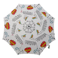Abstract Fashion Background Suitable Fabric Printing Hook Handle Umbrellas (large) by Apen