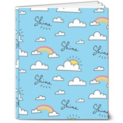 Sky Pattern 8  X 10  Softcover Notebook by Apen