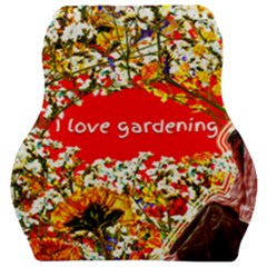 Garden Lover Car Seat Velour Cushion  by TShirt44