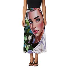 Love Quotes Design Classic Midi Chiffon Skirt by TShirt44