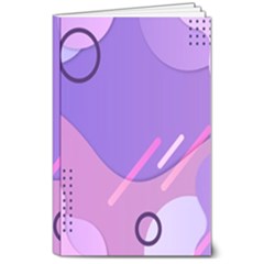 Colorful Labstract Wallpaper Theme 8  X 10  Softcover Notebook by Apen