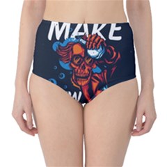 Make Devil Discovery  Classic High-waist Bikini Bottoms by Saikumar